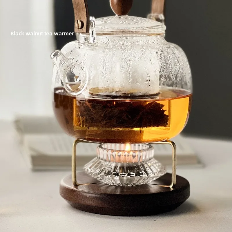 Outdoor Camping Kettle - Black Walnut Candle Tea Warmer,Home Office