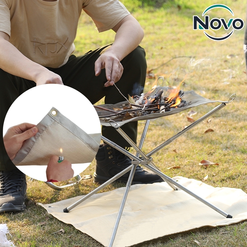 Outdoor Camping Fireplace - Outdoor Camping Fire Pad Fireproof Mat