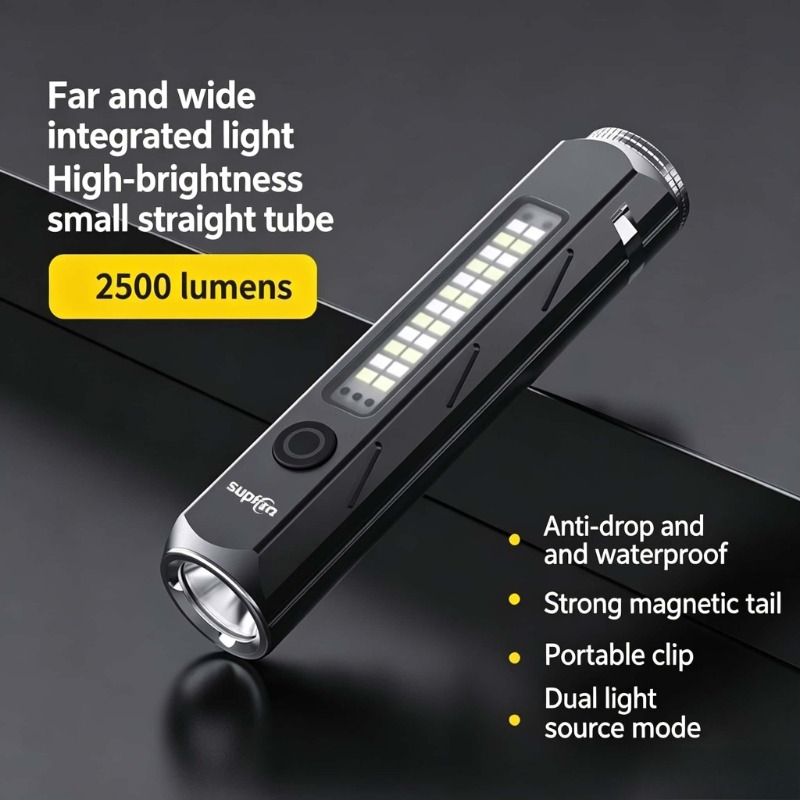 Outdoor Camping Lantern - LED Strong Light Flashlight Type-C Charging