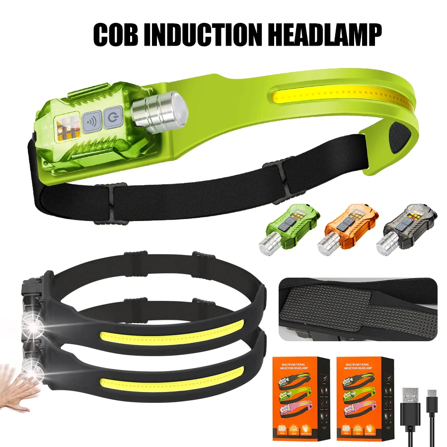 Outdoor Camping Lantern - Powerful LED Headlamp Portable Rechargeable Head