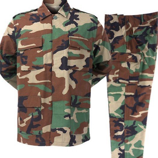Outdoor Camping Set - Mens BDU Camouflage 2 Piece Set