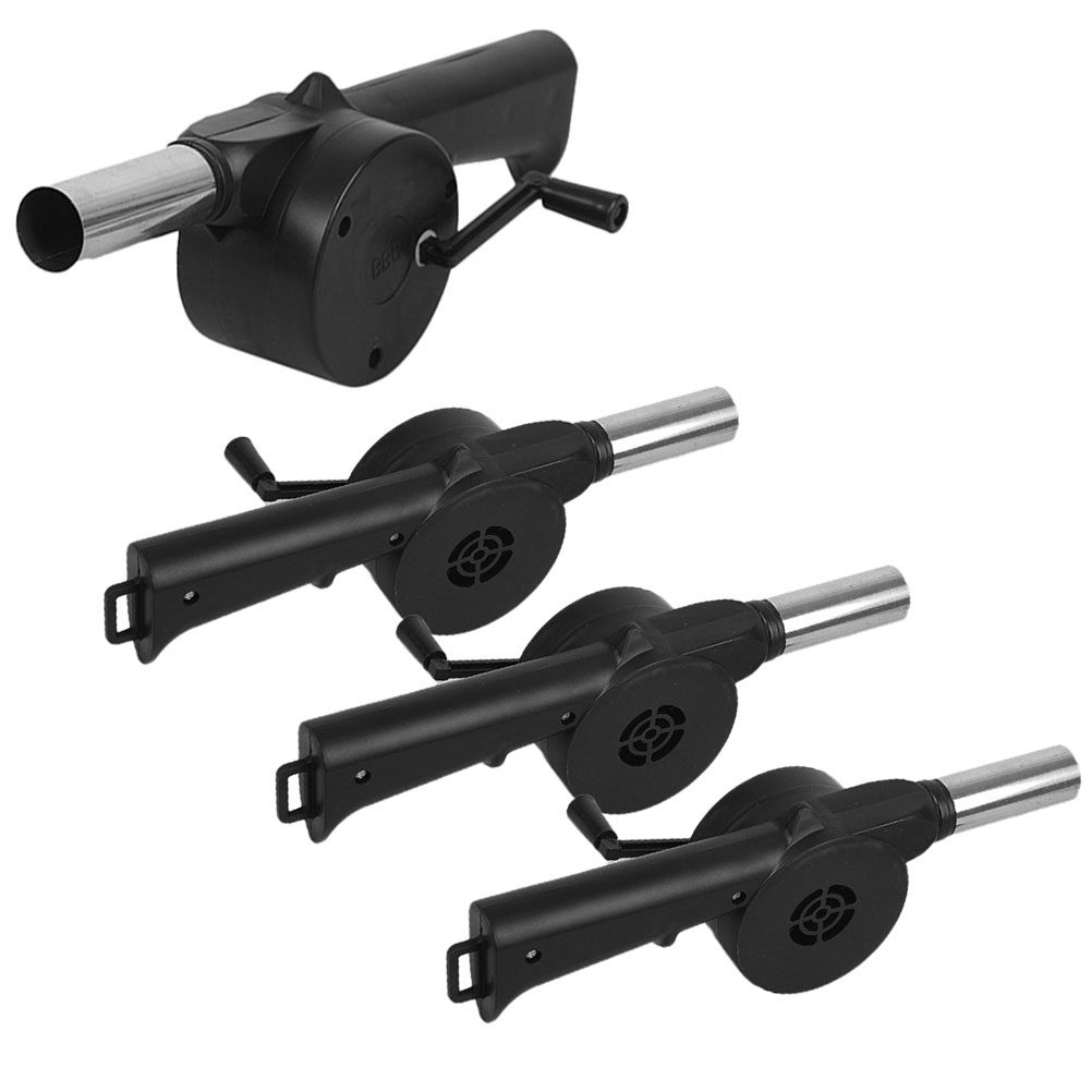 Outdoor Camping Fireplace - 4Pcs Portable Hand Crank Fire Blower