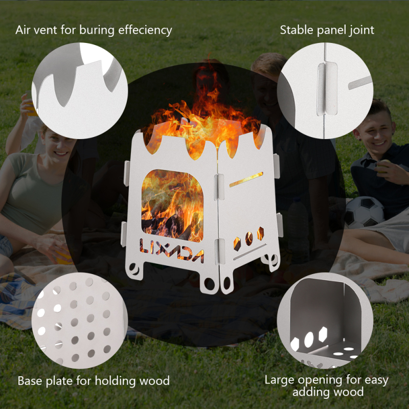 Lixada Titanium/Stainless stee - Outdoor Camping Stove Wood review and price