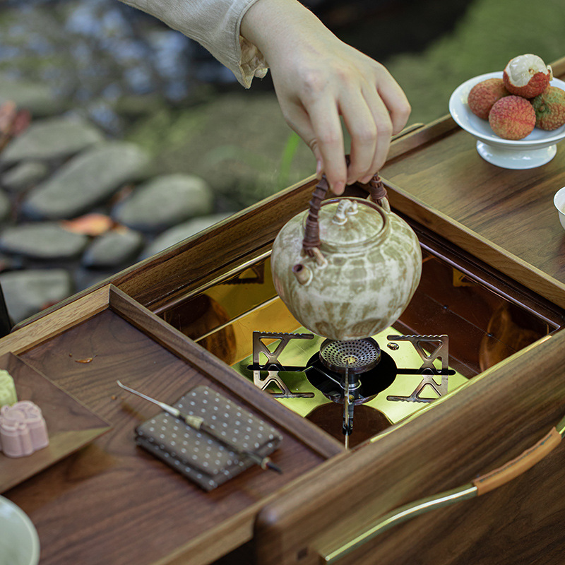 Walnut fireplace tea making ca - Outdoor Camping Fireplace review and price
