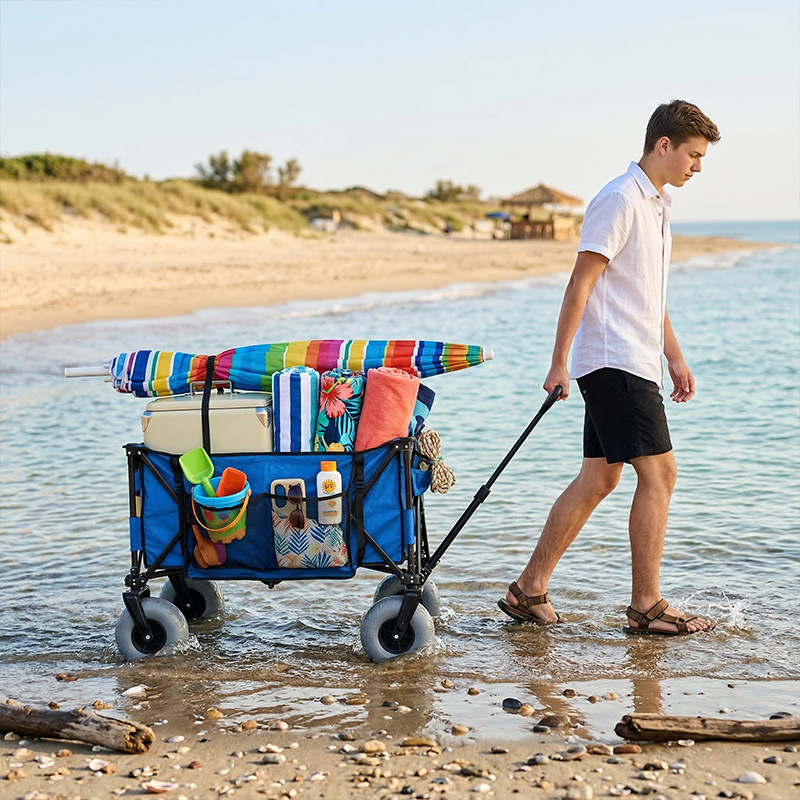 Foldable Metal Beach Wagon Qui - Outdoor Camping Set review and price