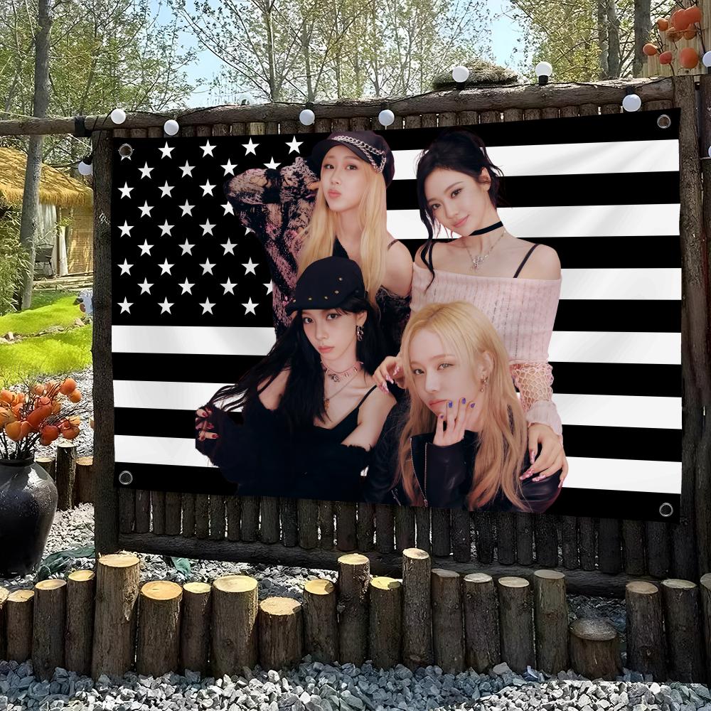 Girl A-Aespa Korea Band Flags  - Outdoor Camping Korea review and price