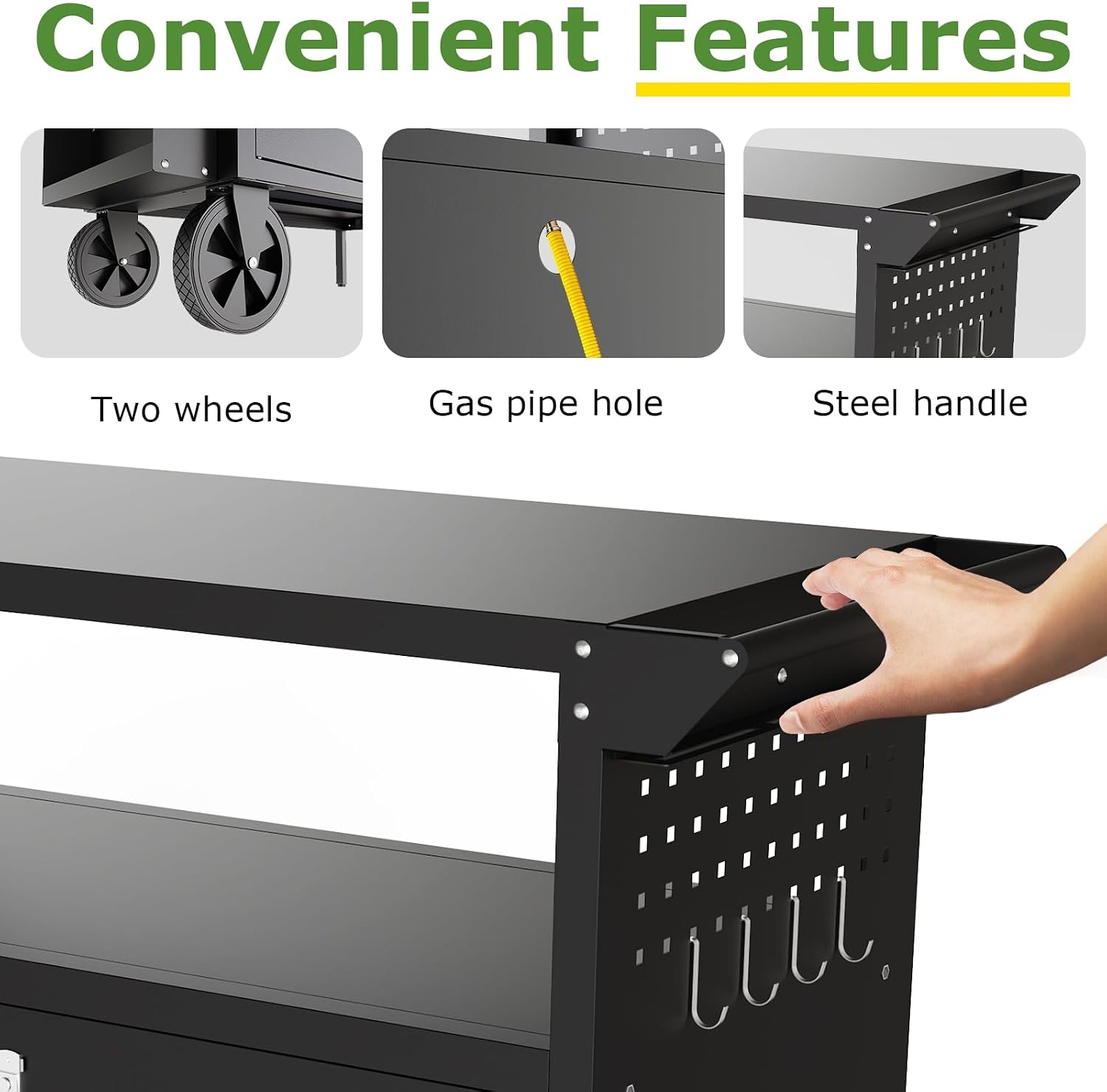 Outdoor Grill Cart Table With  - Outdoor Camping Table review and price