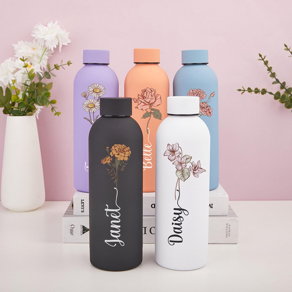 Customized Floral Water Bottle - Outdoor Camping Items review and price