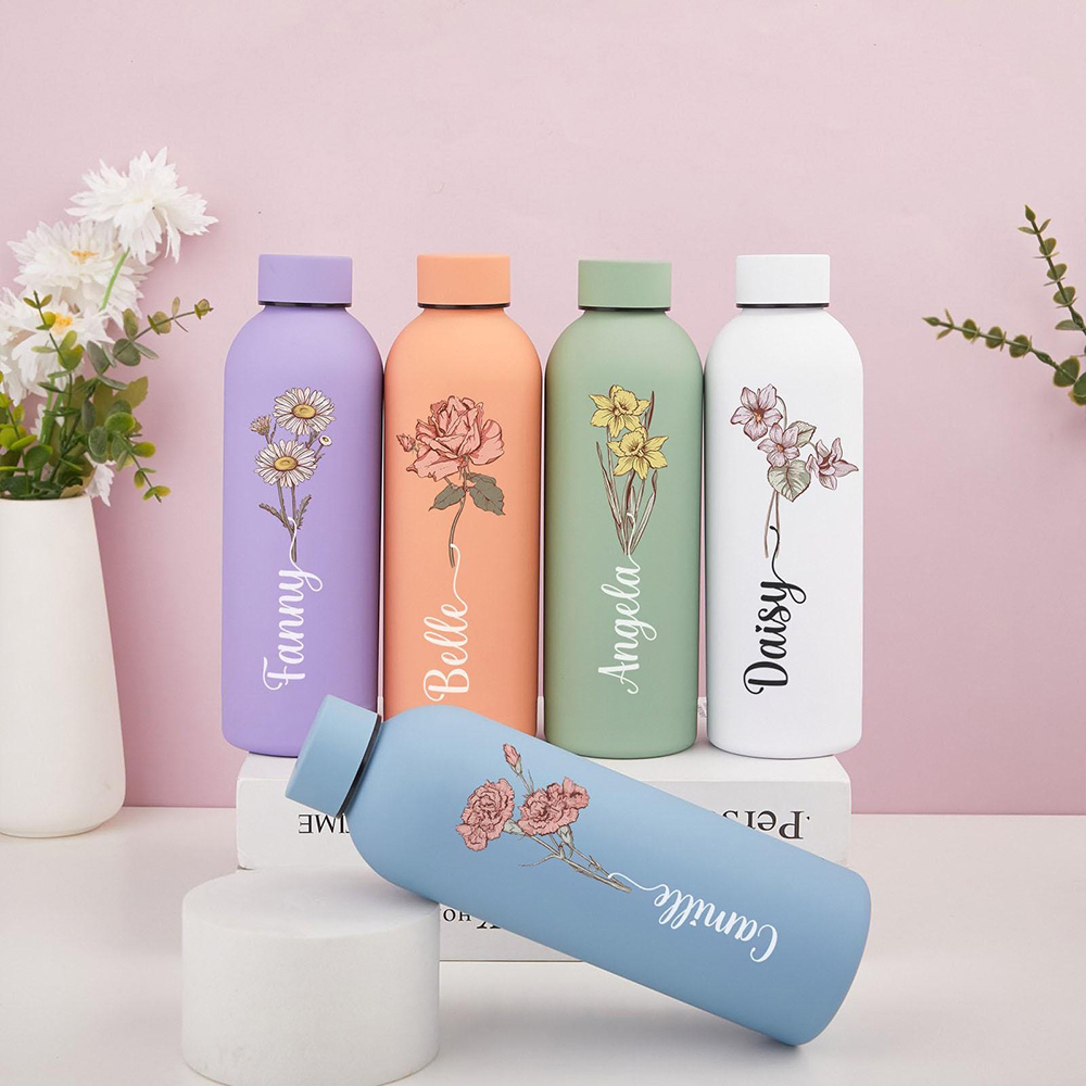 Customized Floral Water Bottle - Outdoor Camping Items review and price