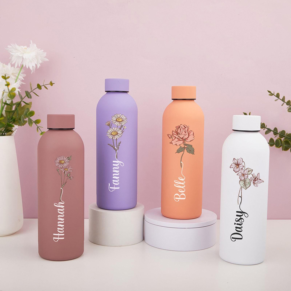 Customized Floral Water Bottle - Outdoor Camping Items review and price