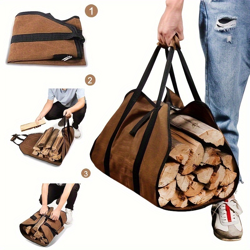 Fireplace Firewood Log Carrier - Outdoor Camping Fireplace review and price