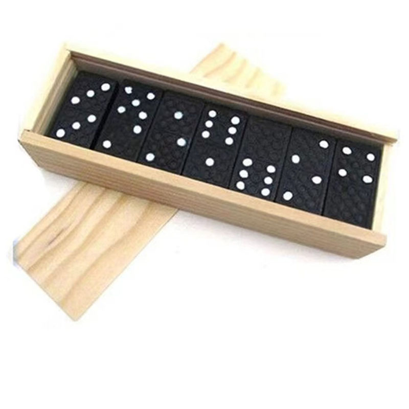 28pcs/Set Wooden Domino Board  - Outdoor Camping Toys review and price