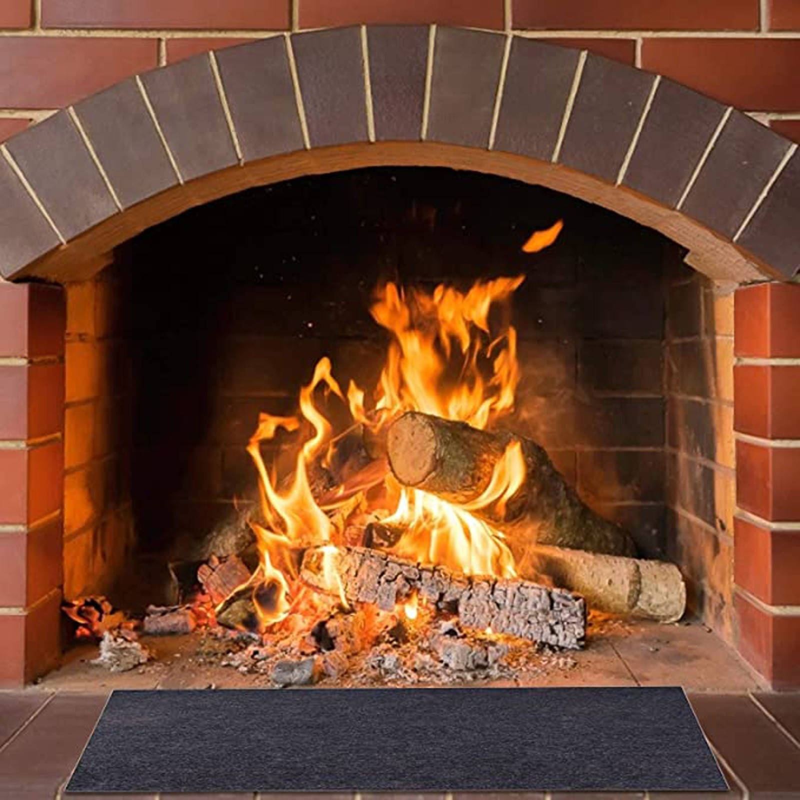 Fireproof Fireplace Hearth Rug - Outdoor Camping Fireplace review and price