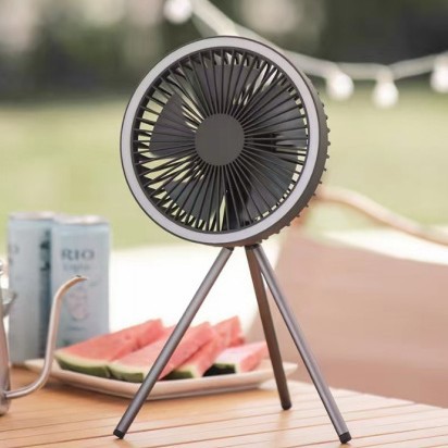 Portable Camping Fan with LED  - Outdoor Camping Ventilator review and price