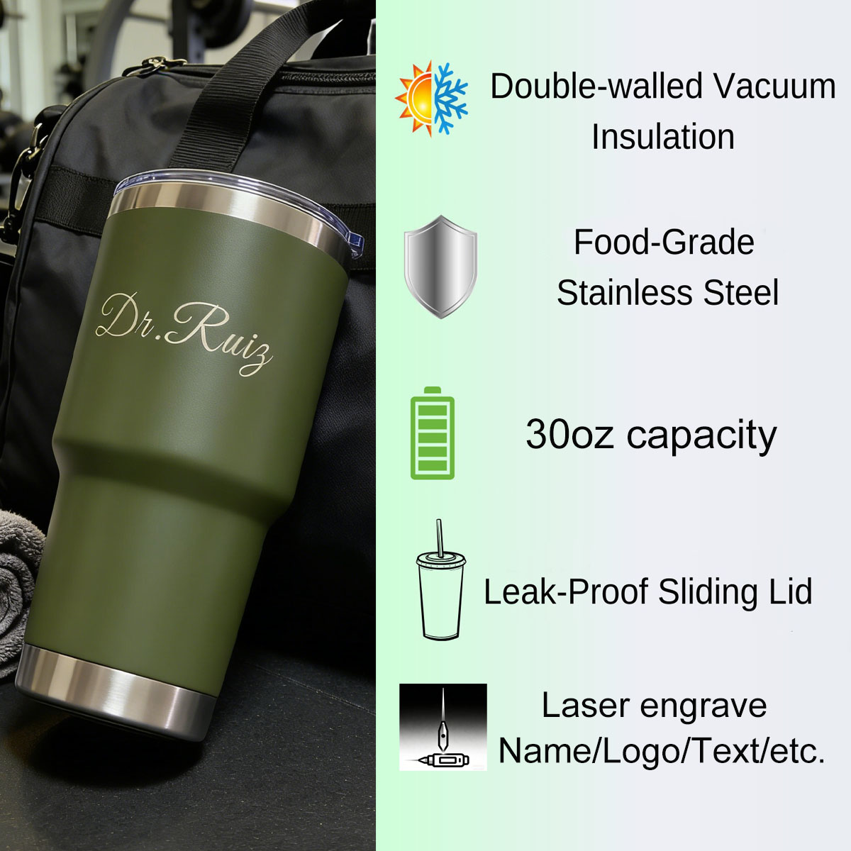 Custom Personalized 30 oz Vacu - Vacuum Insulated Flask review and price