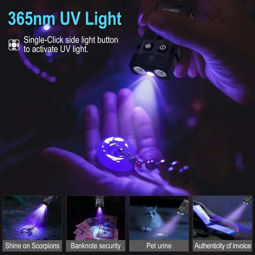 BORUiT EV20 1100LM EDC UV Keyc - Outdoor Camping Lantern review and price