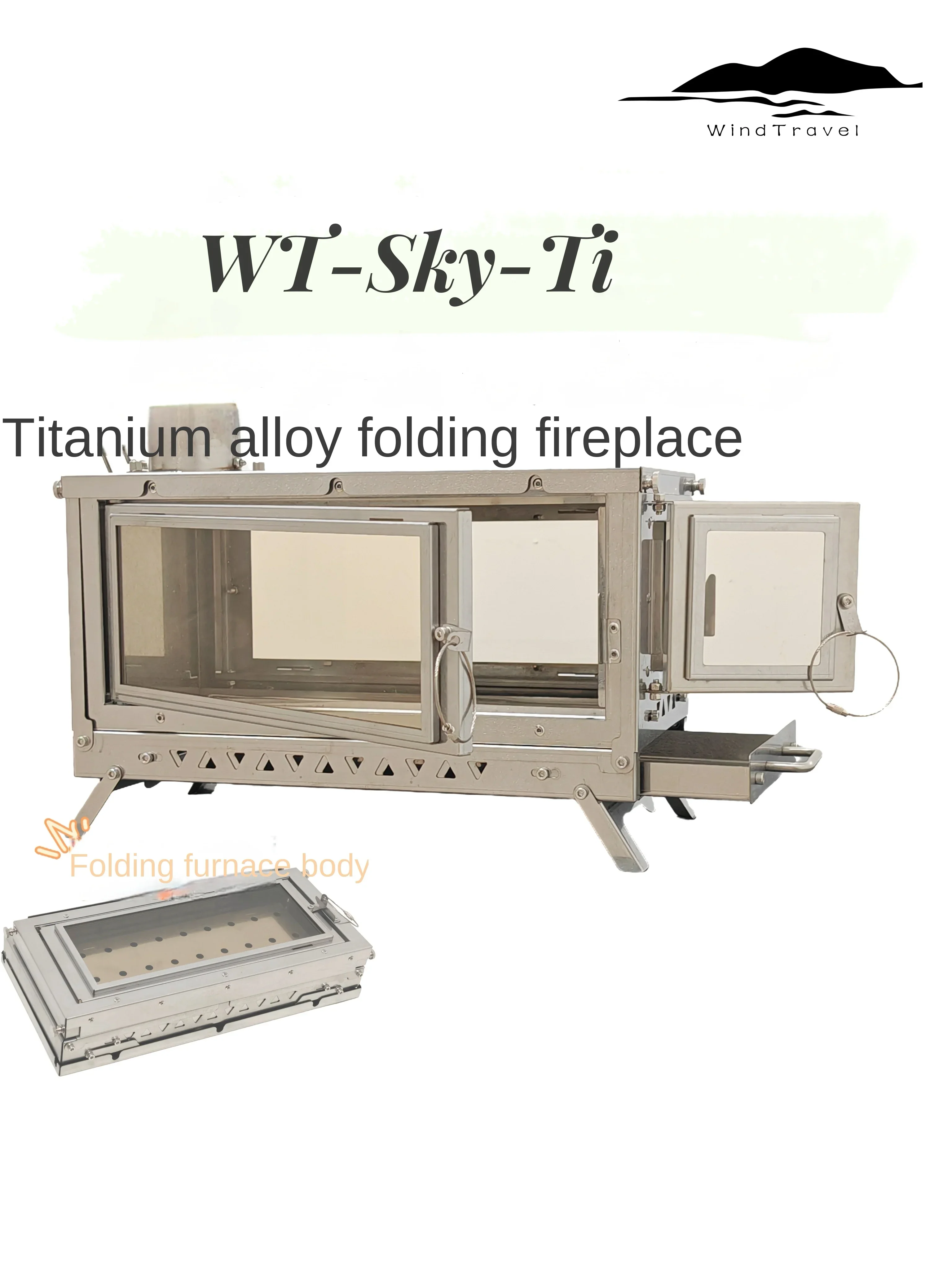 WT-Sky-Ti titanium alloy foldi - Outdoor Camping Fireplace review and price