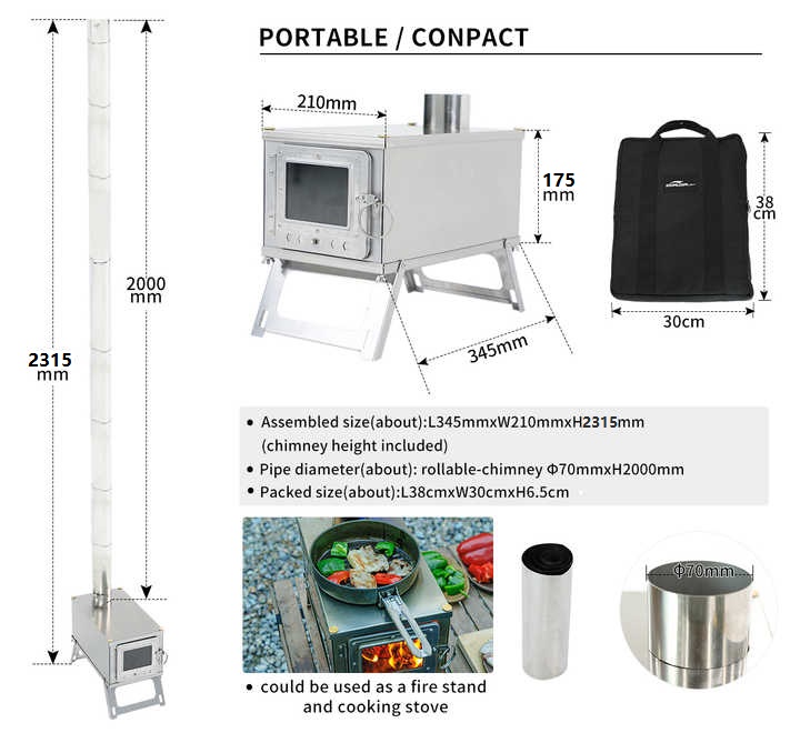 [New] Outdoor Stainless Steel  - Outdoor Camping Stove Wood review and price