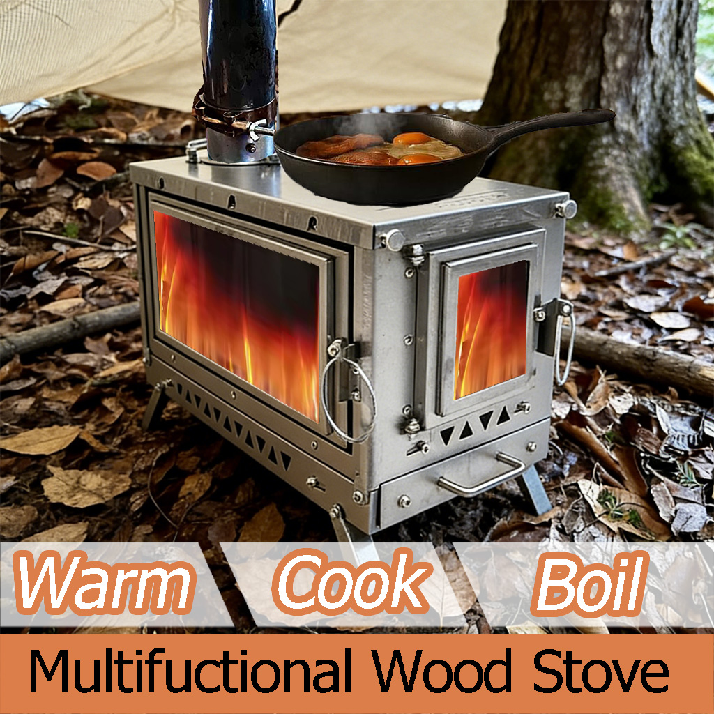 DANCHEL T3 Titanium Tent Stove - Outdoor Camping Fireplace review and price
