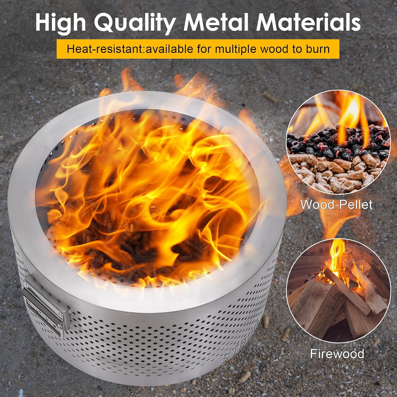 20Inch Large Firepit - Fire Pi - Outdoor Camping Fireplace review and price
