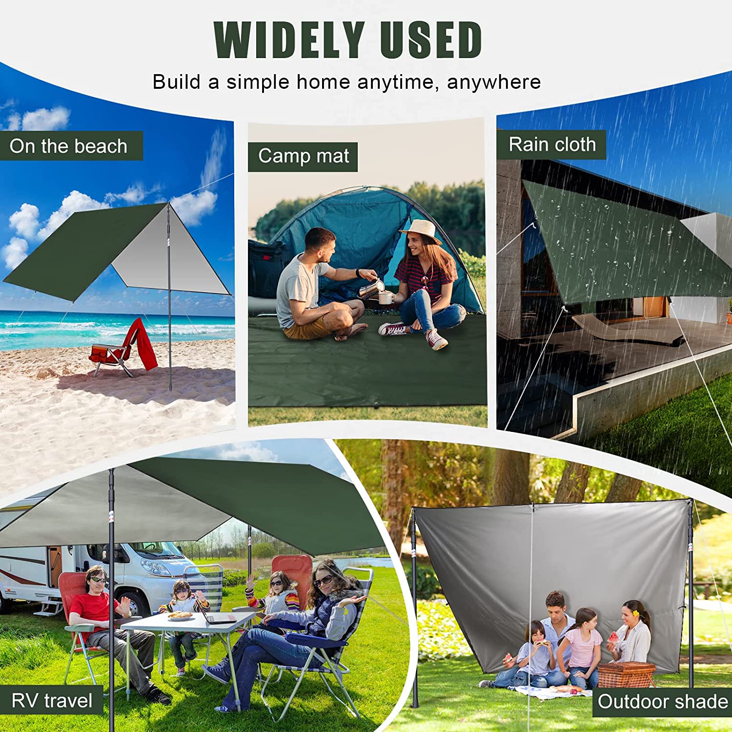 2026 Waterproof Camping Tarp,  - Outdoor Camping Tents For Sale review and price