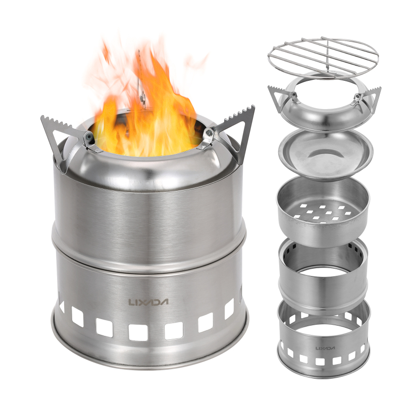 Lixada Stainless Steel Wood St - Outdoor Camping Stove Wood review and price