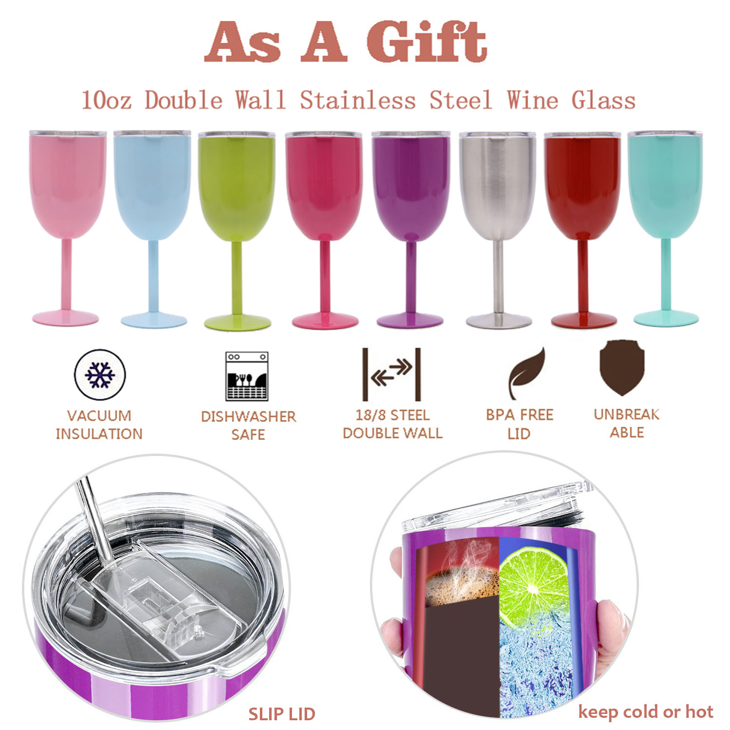 Custom Stainless Steel Wine Gl - Outdoor Camping Items review and price