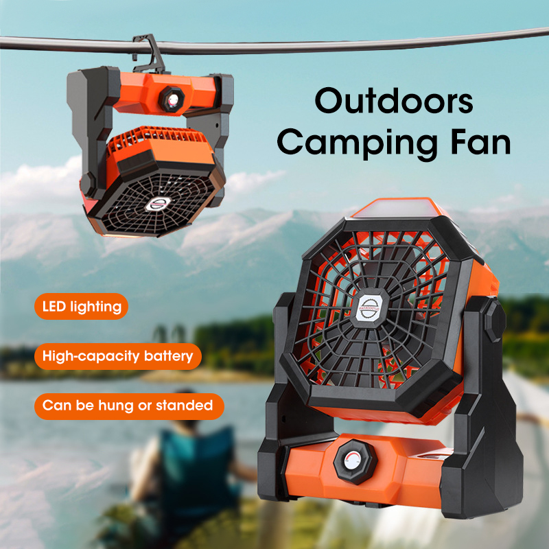 10000mAh Camping Fan with LED  - Outdoor Camping Ventilator review and price