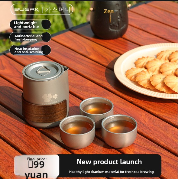 Portable Travel Tea Set with T - Outdoor Camping Kettle review and price