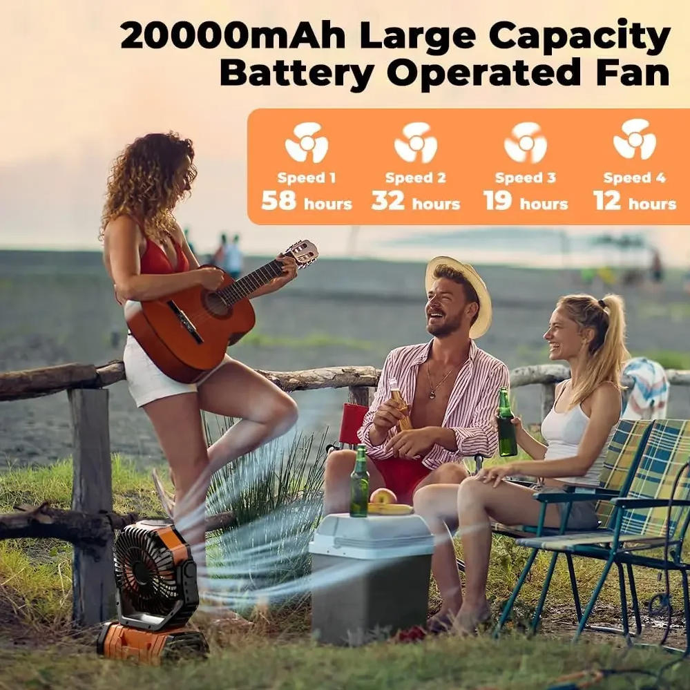 20000mAh Rechargeable Camping  - Outdoor Camping Ventilator review and price