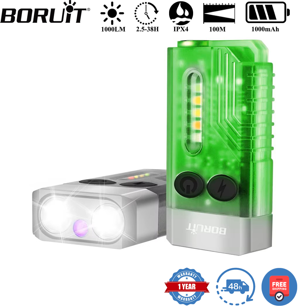 BORUiT V10 Keychain UV LED EDC - Outdoor Camping Lantern review and price
