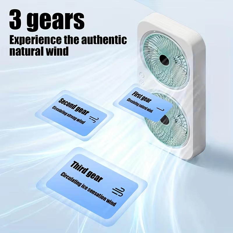 Dual Head USB Fan 360 Rotatabl - Outdoor Camping Ventilator review and price