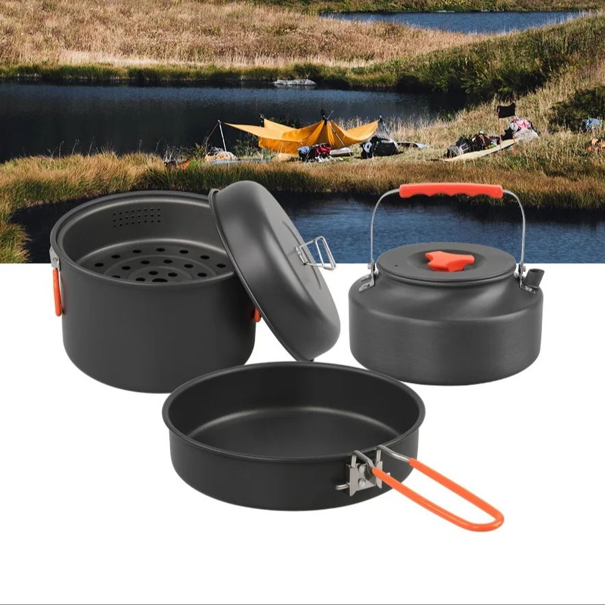 Outdoor Cookware Set Camping C - Outdoor Camping Kettle review and price