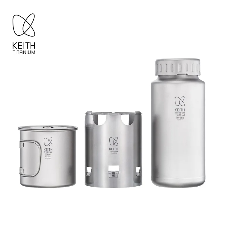 KEITH Pure Titanium Nesting Ca - Outdoor Camping Stove Wood review and price