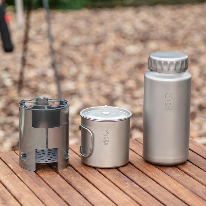 KEITH Pure Titanium Nesting Ca - Outdoor Camping Stove Wood review and price