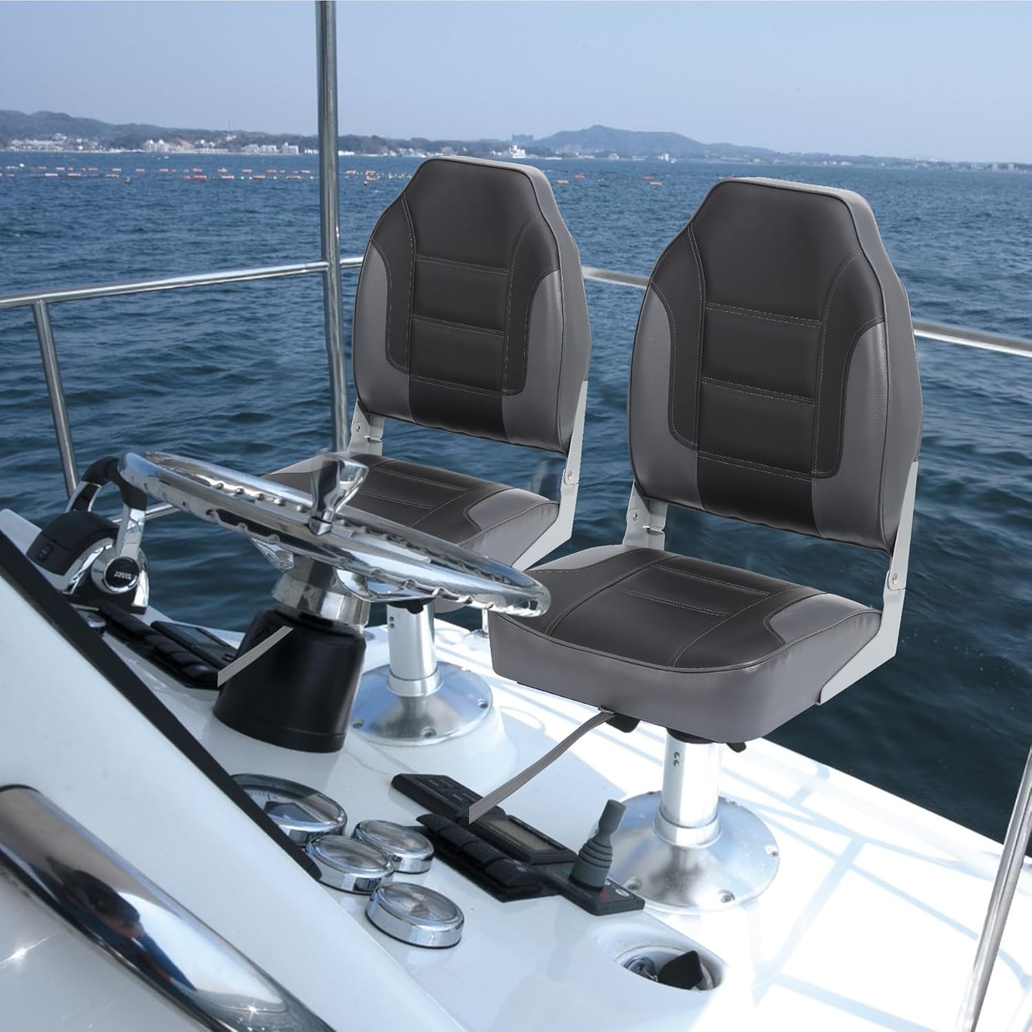 2 Pack Folding Boat Seats, Hig - Folding Chair review and price