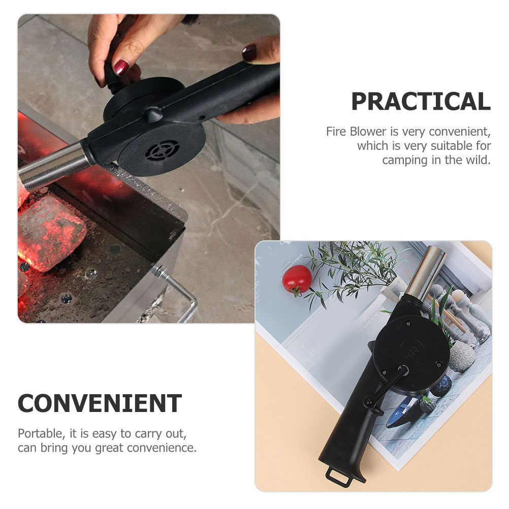 4Pcs Hand Crank Barbecue Fan B - Outdoor Camping Fireplace review and price