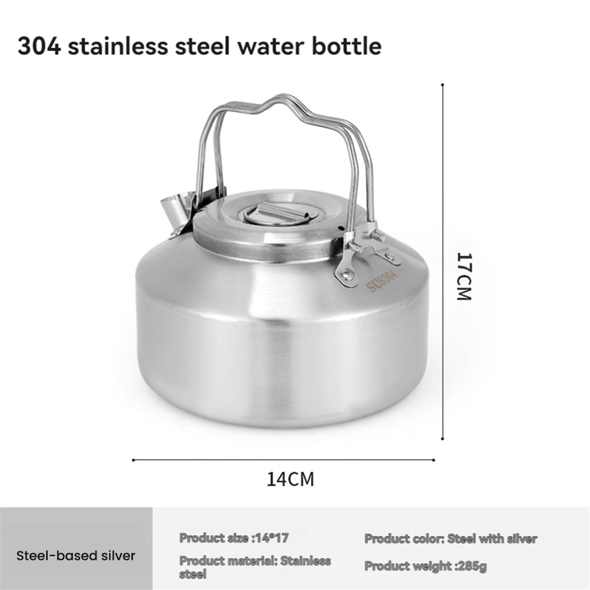 POPULAR-Stainless Steel Double - Outdoor Camping Kettle review and price
